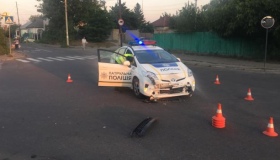 У Кременчуці патрульні під час ДТП розбили службове авто