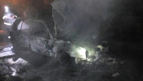 У Лохвицькому районі згорів автомобіль