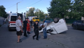 У Полтаві перекинувся автомобіль