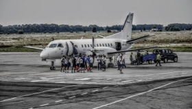 ФК "Маріуполь" увійшов в історію полтавського аеропорту