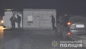 У Карлівському районі перекинувся автомобіль