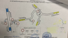 Під Полтавою на зиму перекрили небезпечну ділянку траси