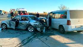 Після масштабної ДТП на Полтавщині госпіталізували водія мікроавтобуса