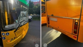 У Полтаві тролейбус зіткнувся з маршруткою