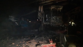 Пожежа на підприємстві: окупанти уночі атакували Полтавщину&nbsp;